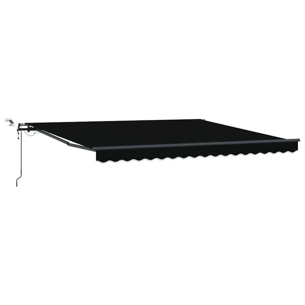 vidaXL Tela de toldo con Negro 400 x 300 cm Poli&eacute;ster