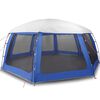 vidaXL Carpa para piscina con desmontables y paredes azul 690x690 cm