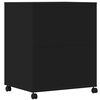 vidaXL Soporte para impresora con ruedas negro 60x48x74 cm