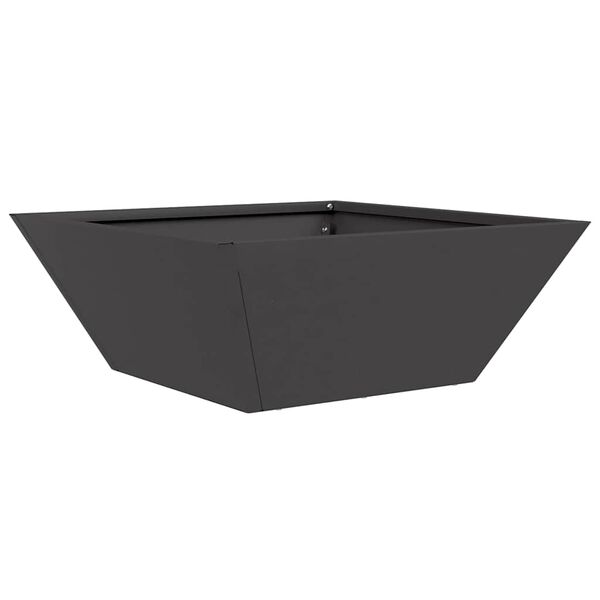 vidaXL Maceta para Jard&iacute;n Negro 40 x 40 x 15 cm Acero laminado en fr&iacute;o