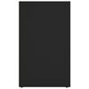 vidaXL Mueble zapatero negro 52,5x30x50 cm