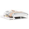 vidaXL Estructura de cama con cajones madera de pino blanca 140x200 cm