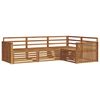 vidaXL Conjunto de sof&aacute;s de exterior 4 pcs Natural