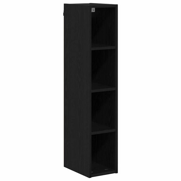vidaXL Mueble colgante Roble Negro 20 x 29,5 x 100 cm