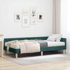 vidaXL Estructura de Cama Esquina con Colch&oacute;n 2 pcs Verde tela
