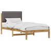 vidaXL Estructura de Cama con Cabecera Tapizada