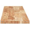 vidaXL Estante flotante 2 uds madera acacia acabado aceite 160x20x2 cm