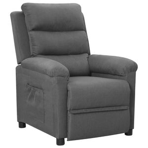 vidaXL Sill&oacute;n reclinable de tela gris claro