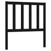 vidaXL Cabecero de cama madera maciza de pino negro 96x4x100 cm
