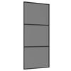 vidaXL Puerta Corredera 90 x 205 cm Cristal Templado y Aluminio
