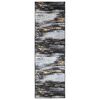 vidaXL Pasillo de alfombra LESAKA Negro y dorado 100 x 250 cm
