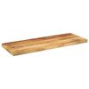 vidaXL Tablero mesa rectangular madera maciza mango rugosa 70x20x3,8cm