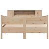 vidaXL Estructura de cama sin colch&oacute;n madera maciza de pino 135x190 cm