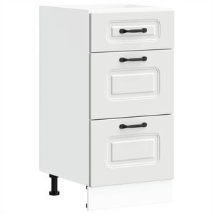 vidaXL Mueble bajo de cocina Kalmar madera de ingenier&iacute;a blanca