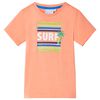 Camiseta infantil naranja ne&oacute;n 128
