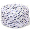 vidaXL Cuerda marina de polipropileno 12 mm 250 m blanca