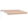 vidaXL Toldo Retr&aacute;ctil El&eacute;ctrico Naranja, Gris, Azul, Blanco 3 x 2,5 m