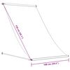 vidaXL Toldo retr&aacute;ctil de tela y acero gris antracita 100x150 cm