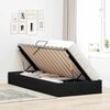 vidaXL Cama con almacenamiento Negro 90 x 190 cm Terciopelo