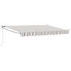 vidaXL Toldo retr&aacute;ctil Gris claro y blanco. 3 x 2,5 m
