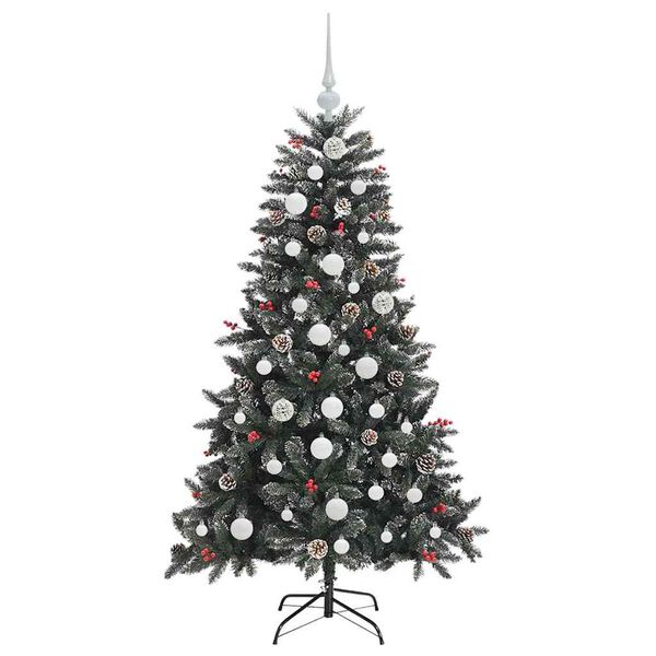 vidaXL &Aacute;rbol de Navidad artificial Verde 150 cm PVC, Pl&aacute;stico y Acero