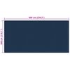 vidaXL Cubierta solar de piscina de PE flotante negro y azul 600x300cm