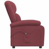vidaXL Sill&oacute;n reclinable el&eacute;ctrico tela rojo tinto