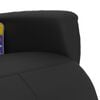 vidaXL Sillón reclinable masaje con reposapiés cuero sintético negro