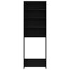 vidaXL Armario para lavadora Roble Negro 64 x 24 x 190 cm