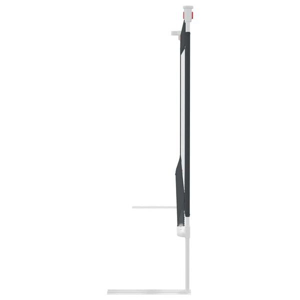 vidaXL Barandilla de seguridad cama de ni&ntilde;o gris oscuro tela 200x25 cm