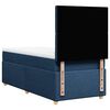 vidaXL Cama box spring con colch&oacute;n tela azul 80x200 cm