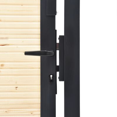 vidaXL Listones para vallas 65 unidades madera maciza de abeto