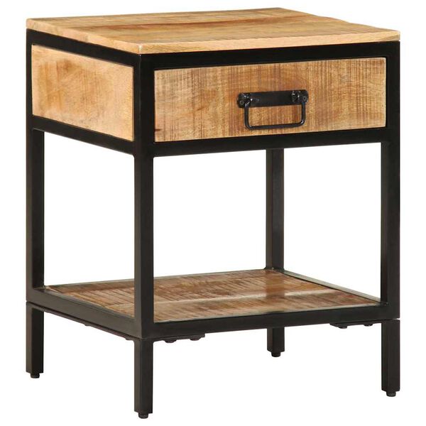 vidaXL Mesita de Noche con caj&oacute;n Marr&oacute;n 40 x 35 x 50 cm