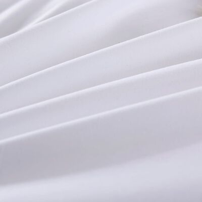 vidaXL Set de funda de edredón blanco 200x220/60x70 cm