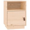 vidaXL Mesita de noche madera maciza de pino 40x34x55 cm