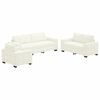 vidaXL Juego de Sof&aacute; 3 pcs Crema 221 x 80 x 80 cm Terciopelo