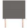 vidaXL Cabecero de cama gris 80x5x118/128 cm piel sint&eacute;tica