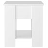 vidaXL Mesa de centro madera de ingenier&iacute;a blanco brillo 101x49x52 cm