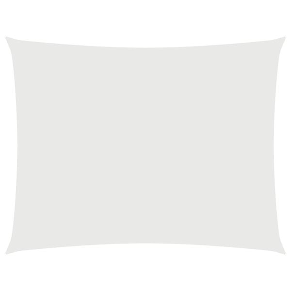 vidaXL Toldo de vela rectangular tela Oxford blanco 2x3 m