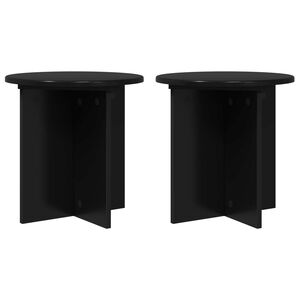 vidaXL Soporte de plantas 2 uds. Negro 40 x 40 x 40 cm