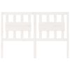 vidaXL Cabecero de cama madera maciza de pino blanco 125,5x4x100 cm