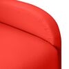 vidaXL Sill&oacute;n orejero el&eacute;ctrico reclinable cuero sint&eacute;tico rojo
