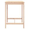 vidaXL Mesa de jardín madera maciza de pino 82,5x82,5x110 cm