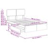 vidaXL Cama con almacenamiento 120 x 190 cm Madera de ingenier&iacute;a