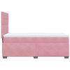 vidaXL Cama box spring con colch&oacute;n terciopelo rosa 90x200 cm