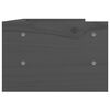 vidaXL Soporte para monitor madera maciza de pino gris 50x24x16 cm