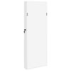 vidaXL Espejo con joyero de pared blanco 37,5x10x106 cm