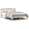vidaXL Estructura de cama con cabecero madera de pino blanco 150x200cm
