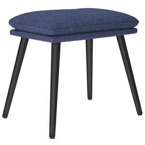 vidaXL Reposapi&eacute;s de tela azul 45x29,5x35 cm