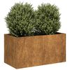 vidaXL Jardinera oxidada 80x40x40 cm acero corten